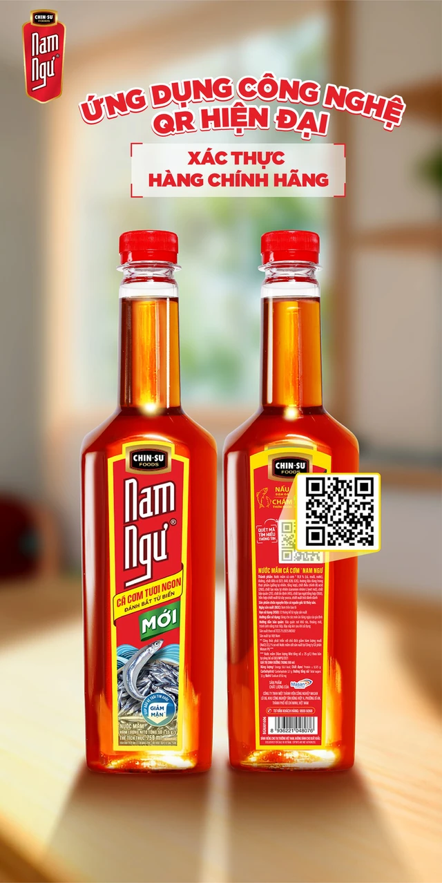 Xem hạn sử dụng nước mắm Nam Ngư ở đâu? Trên cổ chai, thân chai hoặc QR Code