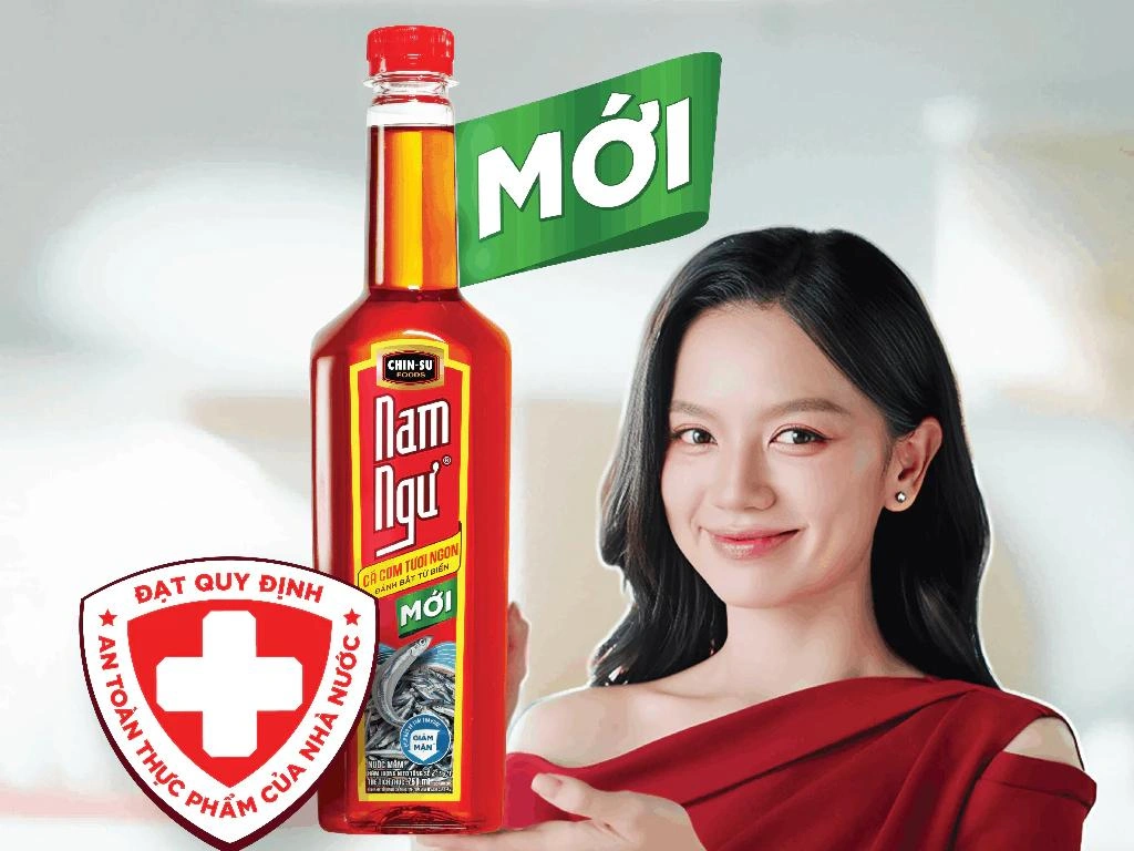 Nước mắm Nam Ngư 500ml thơm ngon đạt quy định an toàn thực phẩm.